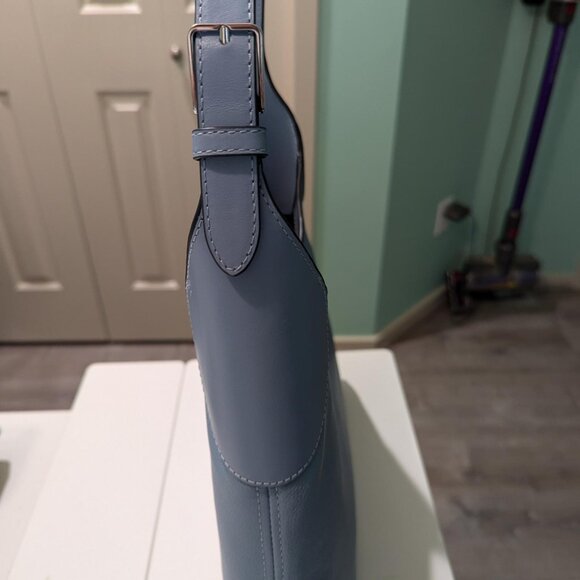 New Kate Spade Aster Leather Shoulder Bag in Dusty Blue - Picture 6 of 7